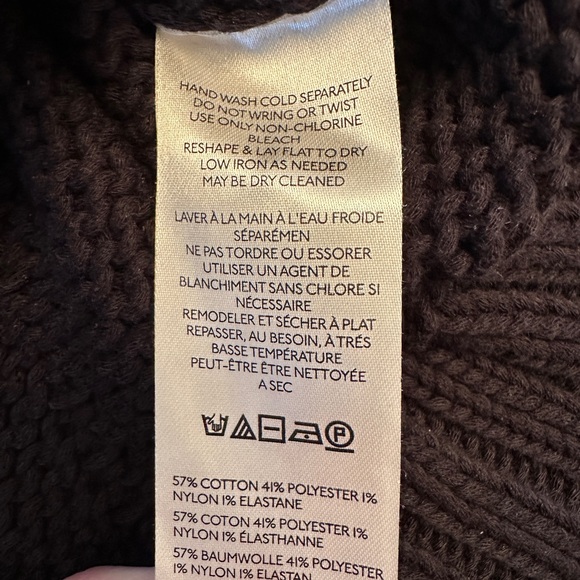 Anthropologie Maeve Size M The Pippa Mock-Neck Sweater Extended Shoulder Black - Picture 8 of 10